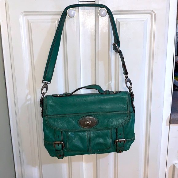 Fossil Handbags - Fossil leather green purse